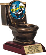 Toilet Bowl Insert Resin Trophy