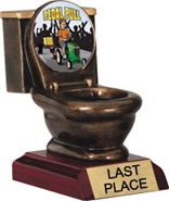 Toilet Bowl Insert Resin Trophy [5 inch]