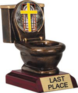Toilet Bowl Insert Resin Trophy [5 inch]