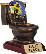 Toilet Bowl Insert Resin Trophy [5 inch]
