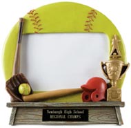 Softball Vintage Sport Photo Frame Resin [6.5 x 7 inch]