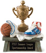 Basketball Vintage 3D Sport Resin Trophy