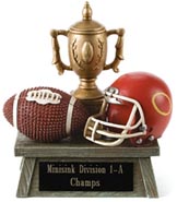 Football Vintage 3D Sport Resin Trophy