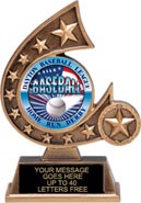 Personalized Insert Holder Comet Resin Trophies