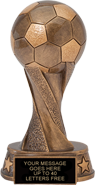 Soccer Spiral Resin Trophy [10.5 inch]