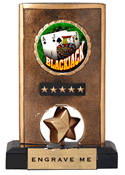 Insert Holder Spinning Resin Trophy [6.5 inch] large