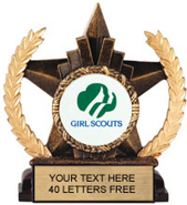 Insert Holder Star Resin Trophy [6 inch]