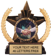 Insert Holder Star Resin Trophy [6 inch]