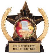 Insert Holder Star Resin Trophy [6 inch]