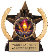 Insert Holder Star Resin Trophy [6 inch]