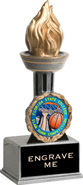 Personalized Insert Victory Torch Resin Trophy