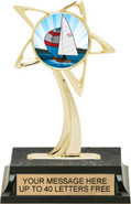 Star Insert Holder All Star Sport Figure on Marble Tone Base [6 inch]
