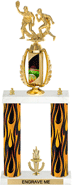 Baseball Spinning Sport Riser 2-Post w/ Trim [20 inch]