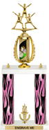 Cheer Spinning Sport Riser 2-Post w/ Trim