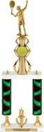 Tennis Sport Color Riser Two-Post Trophy [22 inch]