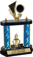 Spinning Hockey Two-Post Trophy [14 inch]