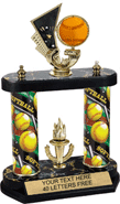 Spinning Softball Two-Post Trophy [14 inch]