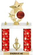 Basketball Shooting Star Spinning Trophy [12 inch]