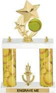 Softball Shooting Star Spinning Trophy [12 inch]