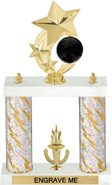 Bowling Shooting Star Spinning Trophy [14 inch]