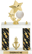 Golf Shooting Star Spinning Trophy [14 inch]