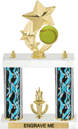 Softball Shooting Star Spinning Trophy [14 inch]