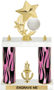 Volleyball Shooting Star Spinning Trophy [14 inch]