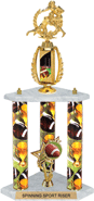 Football Spinning Sport Riser 3-Post Trophy [24 inch]