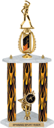 Shooting Star Spinning Sport Riser 3-Post Trophy [26 inch]