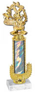 Gold Wreath Riser Trophy on Marble Base [14 inch]