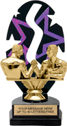 Purple Star Rhythm Backdrop Trophy [8 inch]