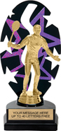 Purple Star Rhythm Backdrop Trophy [8 inch]