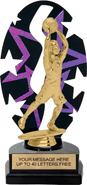 Purple Star Rhythm Backdrop Trophy [8 inch]