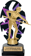 Purple Star Rhythm Backdrop Trophy [8 inch]