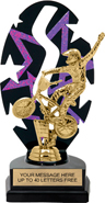 Purple Star Rhythm Backdrop Trophy [8 inch]