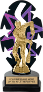 Purple Star Rhythm Backdrop Trophy [8 inch]