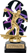Purple Star Rhythm Backdrop Trophy [8 inch]