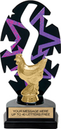 Purple Star Rhythm Backdrop Trophy [8 inch]