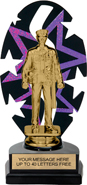 Purple Star Rhythm Backdrop Trophy [8 inch]