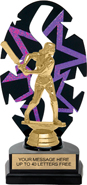 Purple Star Rhythm Backdrop Trophy [8 inch]