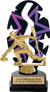 Purple Star Rhythm Backdrop Trophy [8 inch]