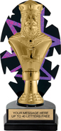 Purple Star Rhythm Backdrop Trophy [8 inch]