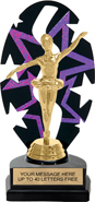 Purple Star Rhythm Backdrop Trophy [8 inch]