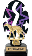 Purple Star Rhythm Backdrop Trophy [8 inch]