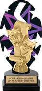 Purple Star Rhythm Backdrop Trophy [8 inch]