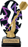 Purple Star Rhythm Backdrop Trophy [8 inch]