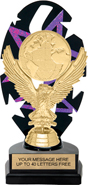 Purple Star Rhythm Backdrop Trophy [8 inch]