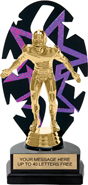 Purple Star Rhythm Backdrop Trophy [8 inch]