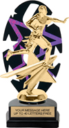 Purple Star Rhythm Backdrop Trophy [8 inch]