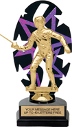 Purple Star Rhythm Backdrop Trophy [8 inch]